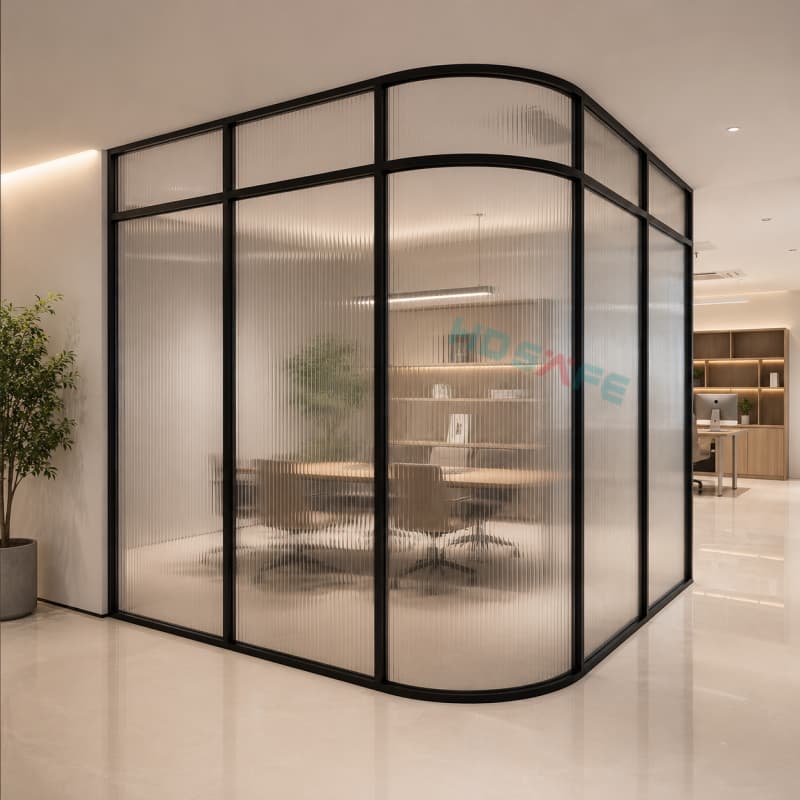 HDSAFE Frosted Glass Sliding Door Systems For Hotels, Offices & Interior Partitions HDSAFE Frosted Glass Sliding Door Systems For Hotels, Offices & Interior Partitions