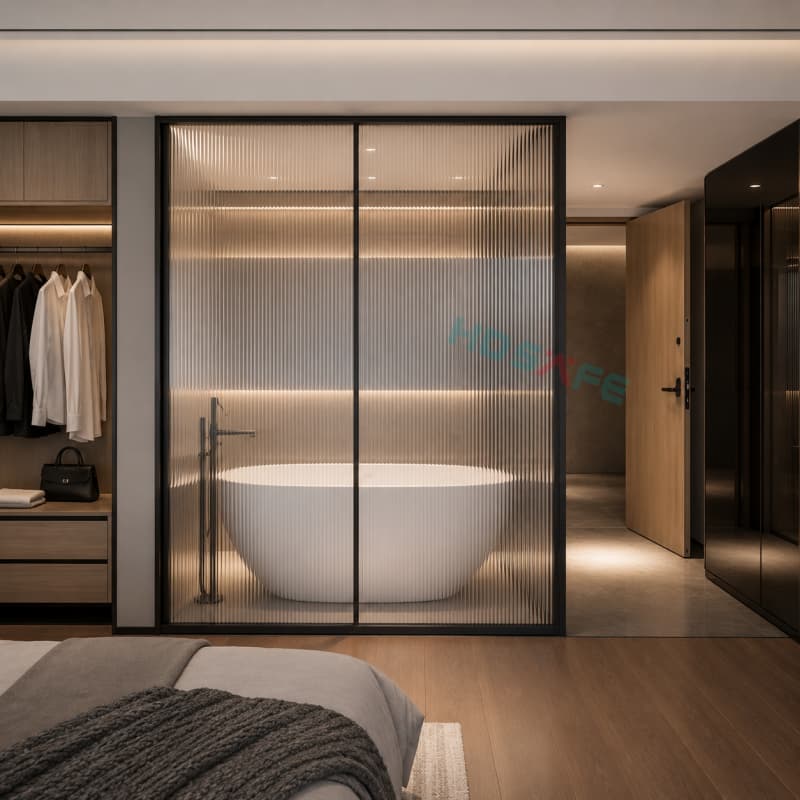 HDSAFE Frosted Glass Sliding Door Systems For Hotels, Offices & Interior Partitions HDSAFE Frosted Glass Sliding Door Systems For Hotels, Offices & Interior Partitions