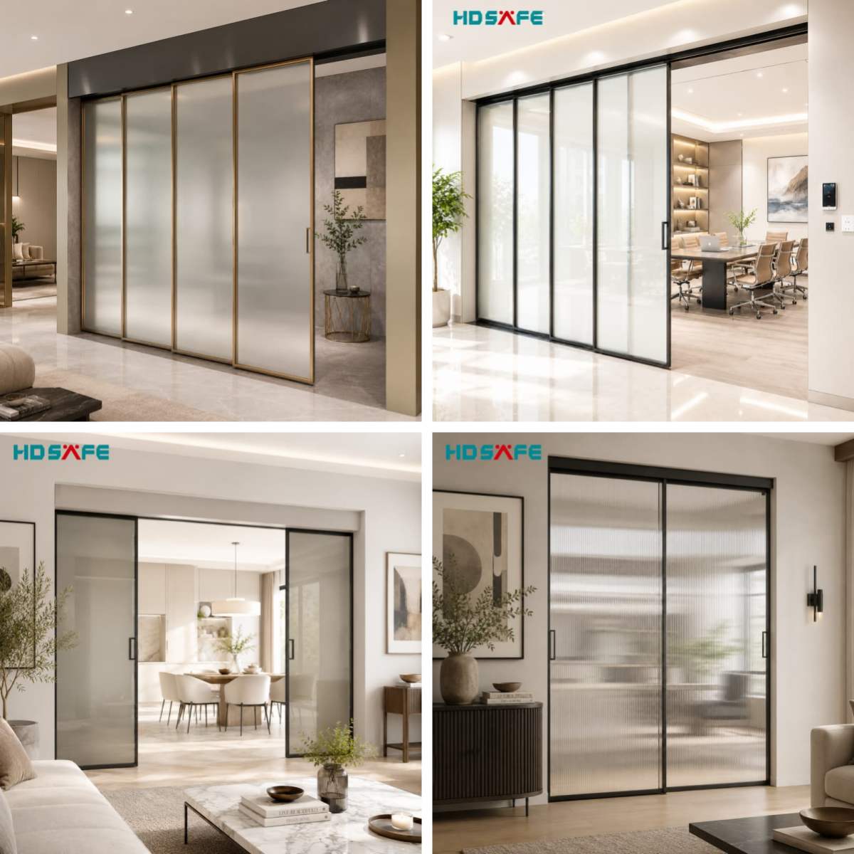 Luxury Champagne Gold Sliding Glass Doors For European Architectural Interiors Luxury Champagne Gold Sliding Glass Doors For European Architectural Interiors