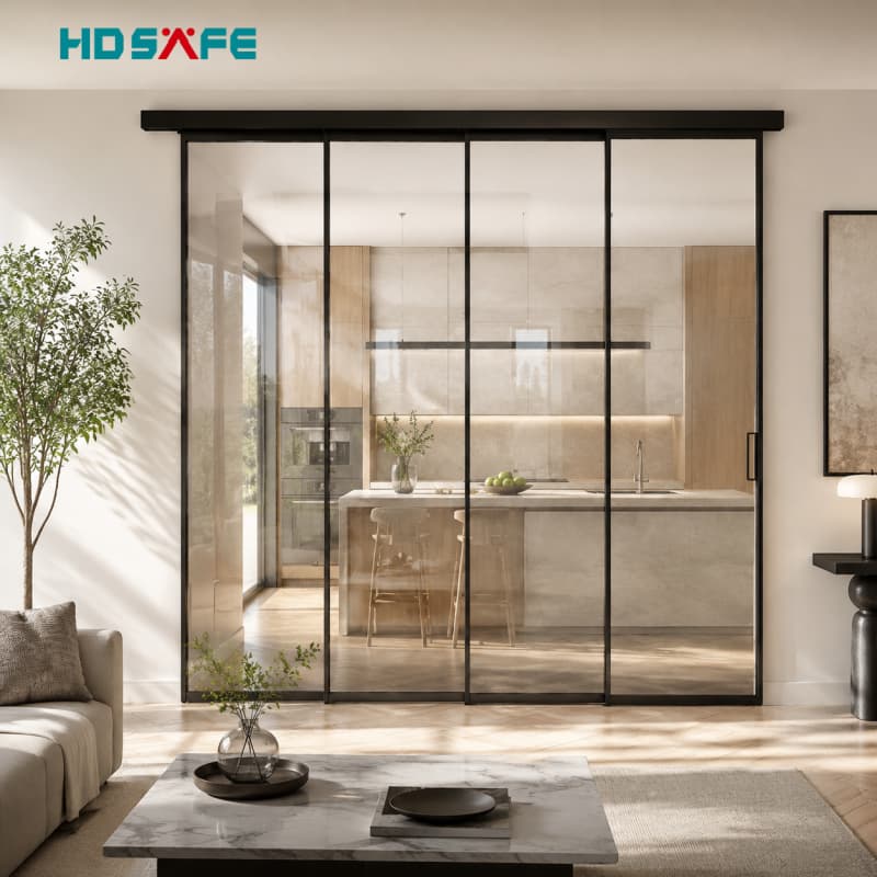 HDSAFE 4 Panel Sliding Doors Smooth, Durable, Factory Direct