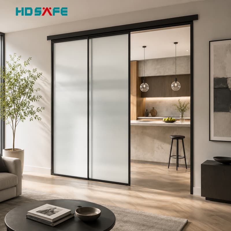 High-End 2/3/4 Panel Sliding Doors Black Frame & Minimalist Design High-End 2/3/4 Panel Sliding Doors Black Frame & Minimalist Design