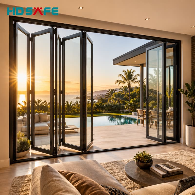 USA Best-Selling Aluminum Bifold Door System for Luxury Homes