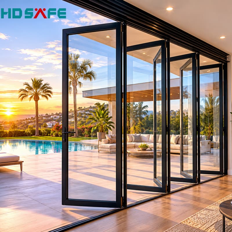 USA Best-Selling Aluminum Bifold Door System for Luxury Homes