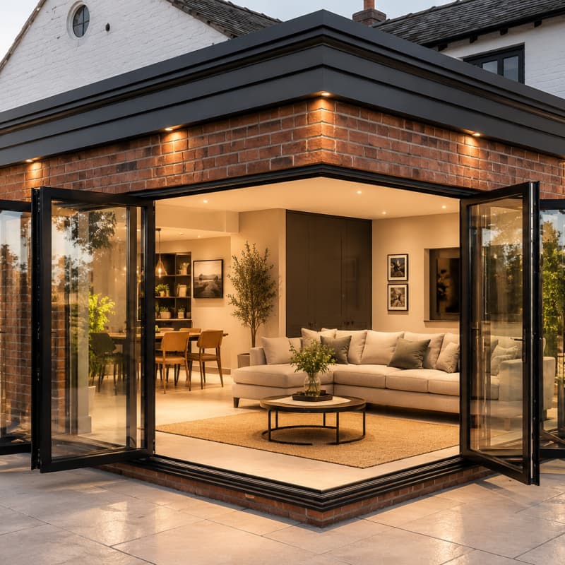 USA Best-Selling Aluminum Bifold Door System for Luxury Homes