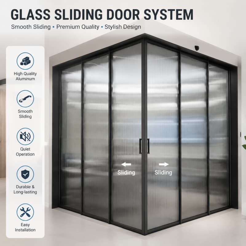 Premium Aluminum Sliding Glass Doors For Hotels, Offices & Luxury Residences