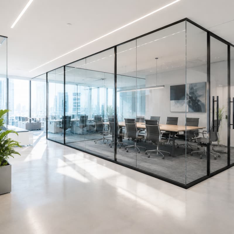 Glass Partitions & Office Partition Walls Custom Design, Bulk Supply, Global Projects