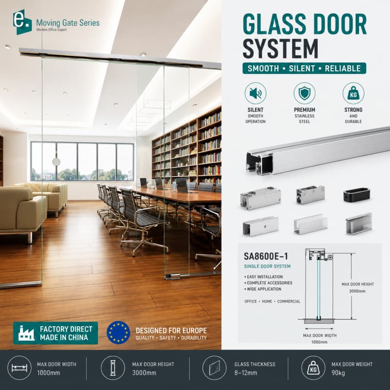 Sliding Glass Doors for Interior Spaces | Modern Frameless Glass Door Systems – HDSAFE