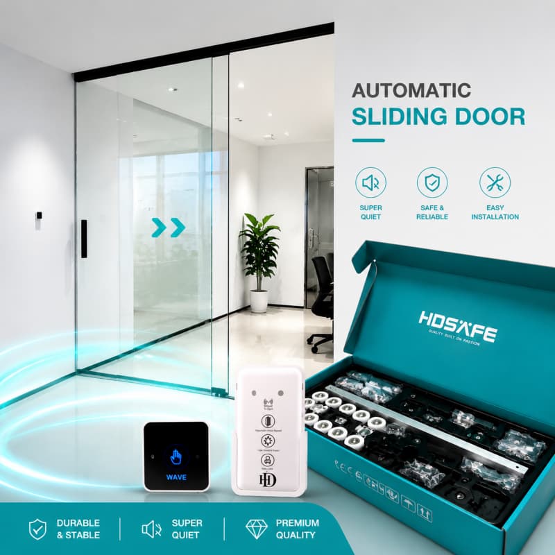 Luxury Frameless Glass Office Doors with Soft Close Hardware & Custom Design