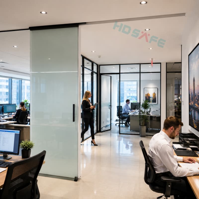 Commercial Office Glass Partition Walls & Sliding Glass Door Systems