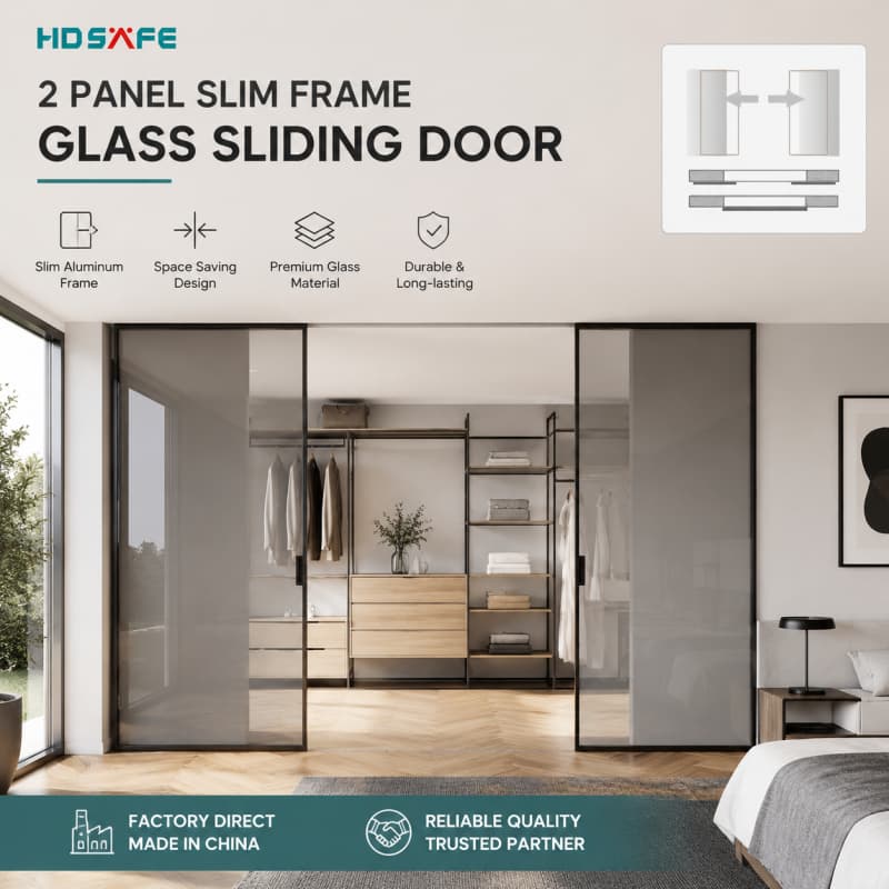 Premium Sliding Door System Smooth & Quiet Operation High-Load Aluminum Track