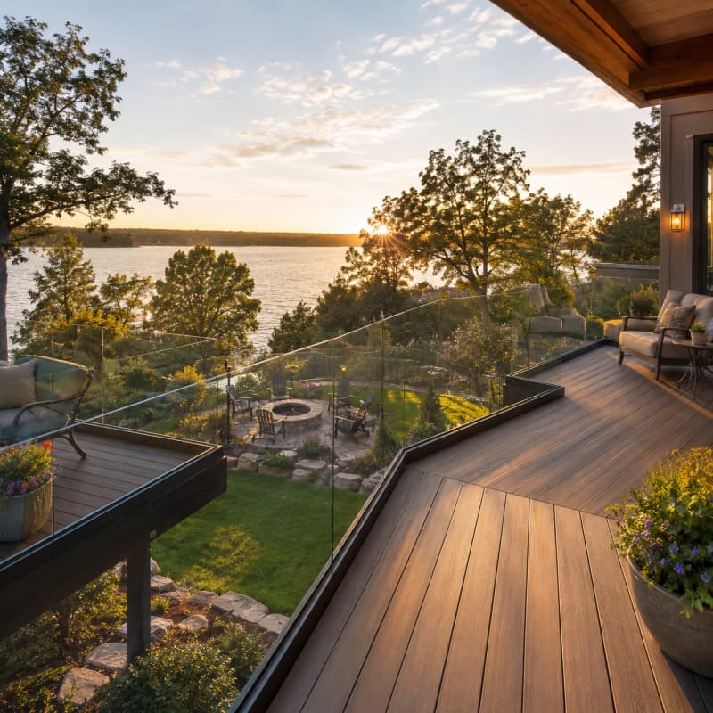 Premium Glass Railing System Frameless & Modern Durable Stainless Steel Hardware