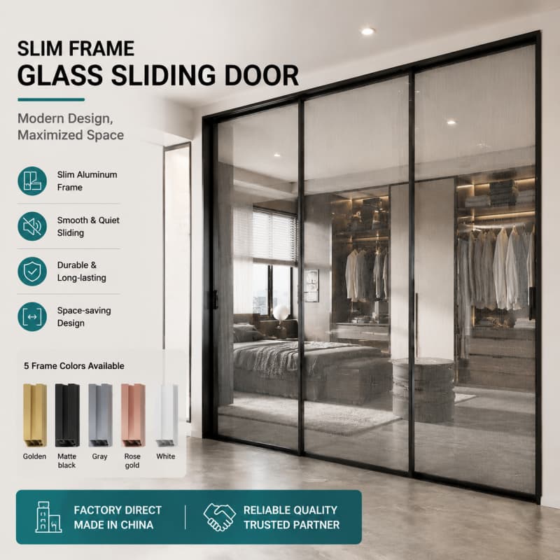 Minimalist Glass Sliding Doors Custom Interior Sliding Door Manufacturer