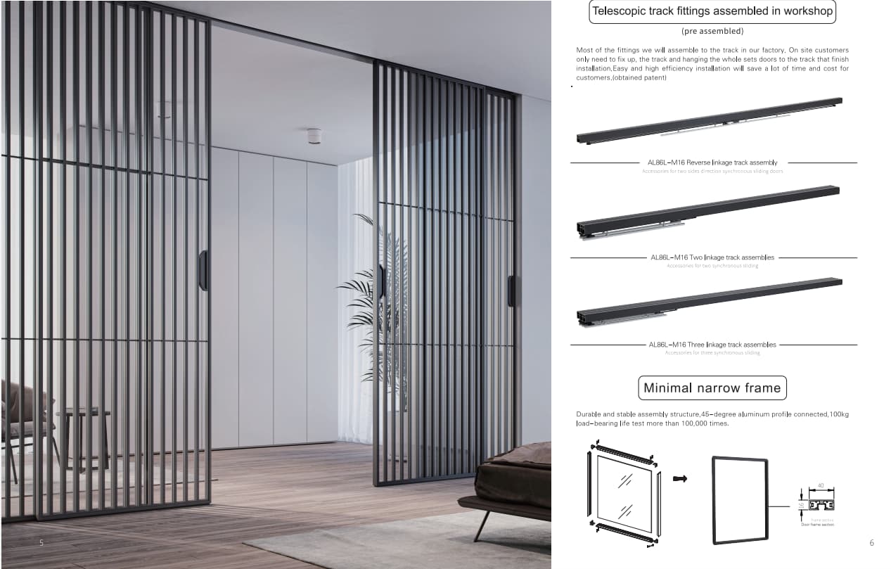 Minimalist Glass Sliding Doors Custom Interior Sliding Door Manufacturer