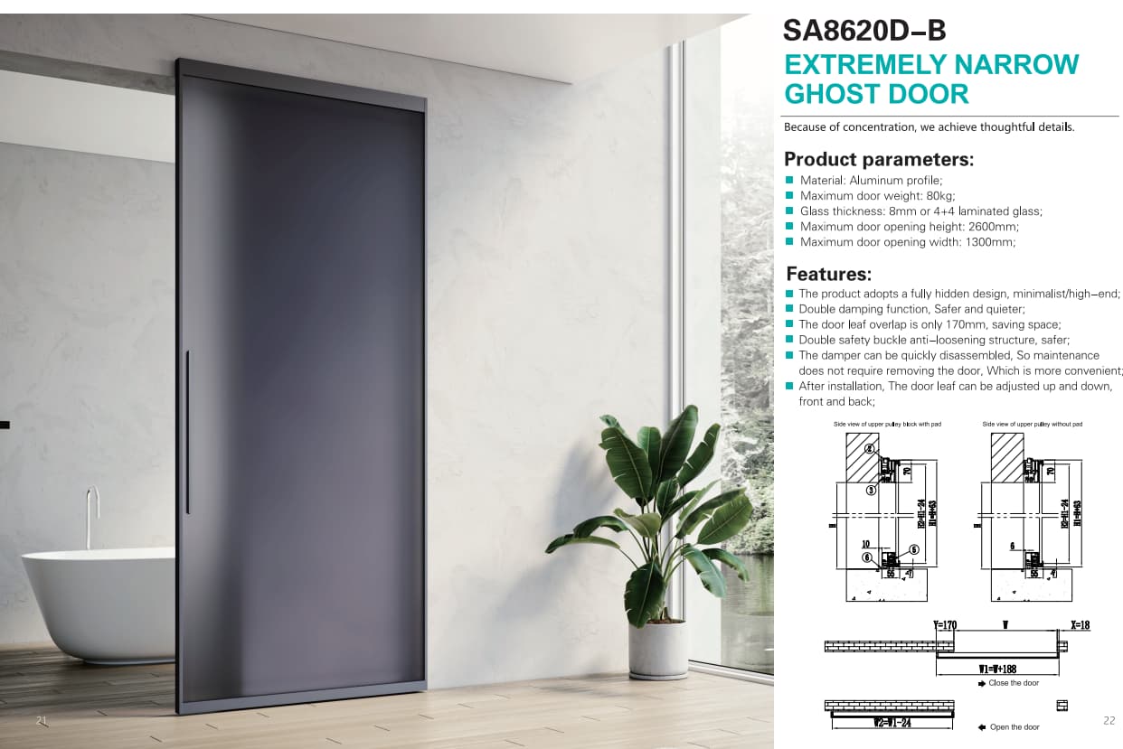 Minimalist Glass Sliding Doors Custom Interior Sliding Door Manufacturer