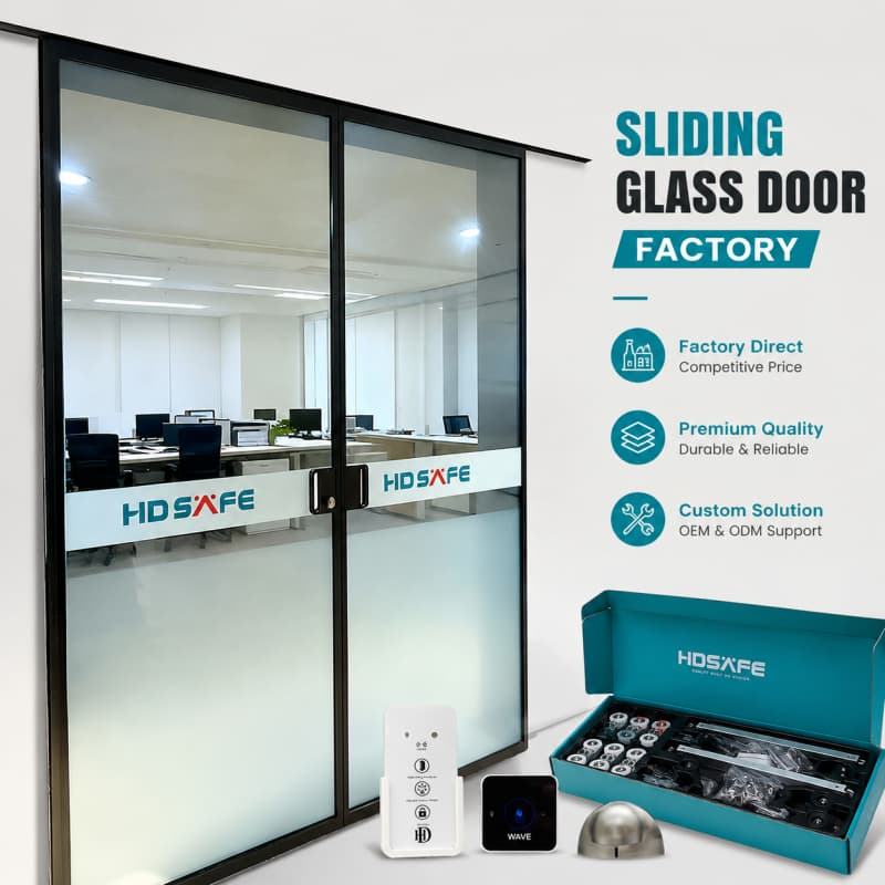 Automatic Sliding Door for Office Smart Glass Office Entrance Solutions