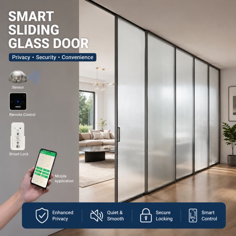 Automatic Sliding Door for Office Smart Glass Office Entrance Solutions