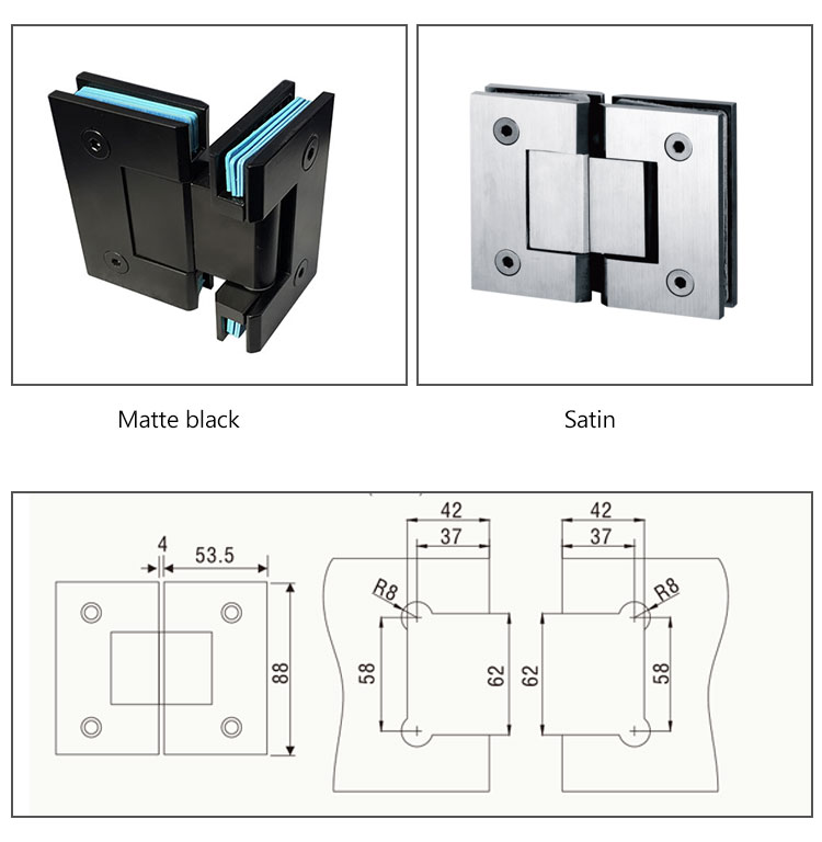 Wholesale 10mm Glass Door Hinge Clamp | Stainless Steel Shower Hardware Fittings