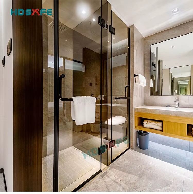 Commercial Grade Glass Shower Door for Hotel Projects | Custom Hospitality Enclosures