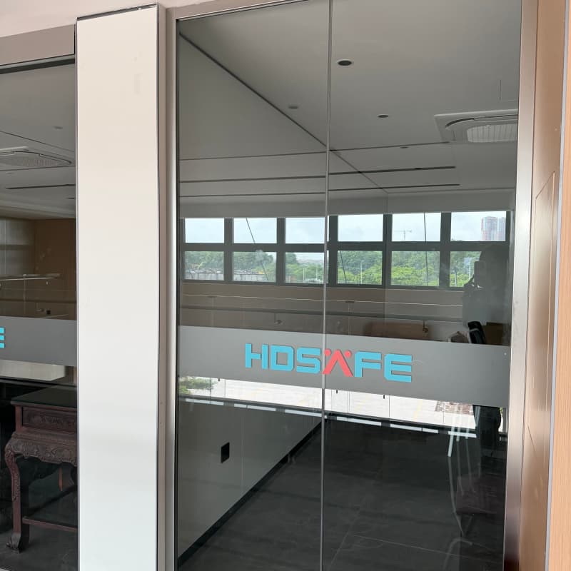 Frameless Automatic Sliding Glass Office Door System with Motion Sensor Frameless Automatic Sliding Glass Office Door System with Motion Sensor