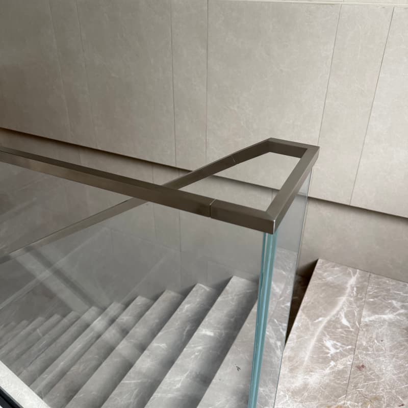 Concealed Base Shoe Structural Glass Railing System for Executive Offices