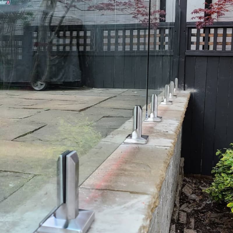 Heavy Duty Stainless Steel Glass Railing Spigot for Frameless Balcony Balustrade