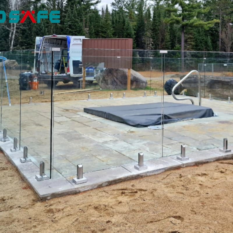 Heavy Duty Stainless Steel Glass Railing Spigot for Frameless Balcony Balustrade