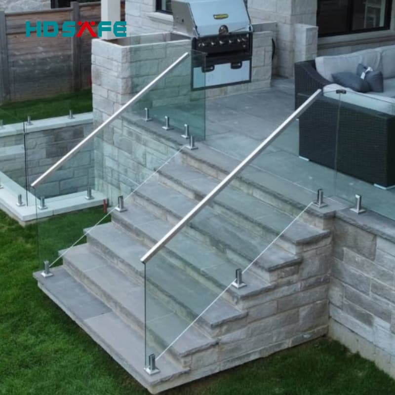 Heavy Duty Stainless Steel Glass Railing Spigot for Frameless Balcony Balustrade