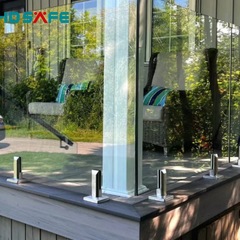 Heavy Duty Stainless Steel Glass Railing Spigot for Frameless Balcony Balustrade