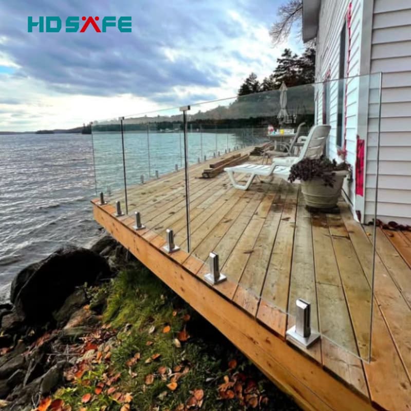Heavy Duty Stainless Steel Glass Railing Spigot for Frameless Balcony Balustrade