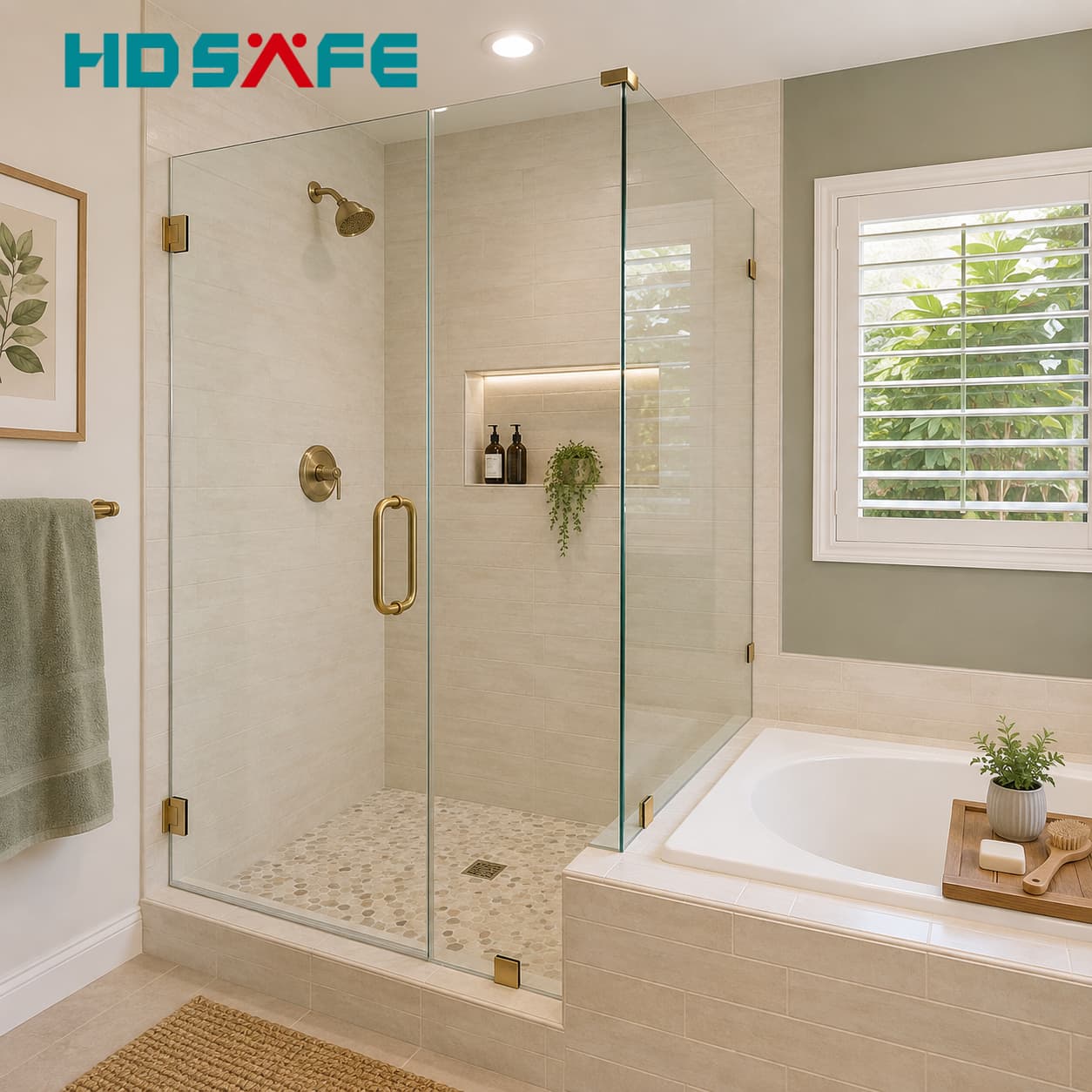 OEM Custom Color Frameless Glass Shower Door Manufacturer