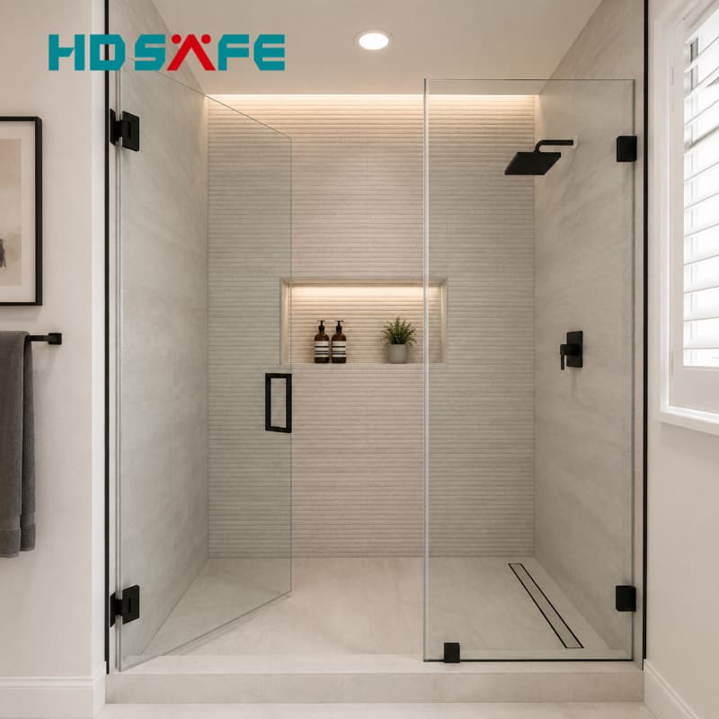 Custom Glass Shower Door Manufacturer Hotel & Villa Project Supplier