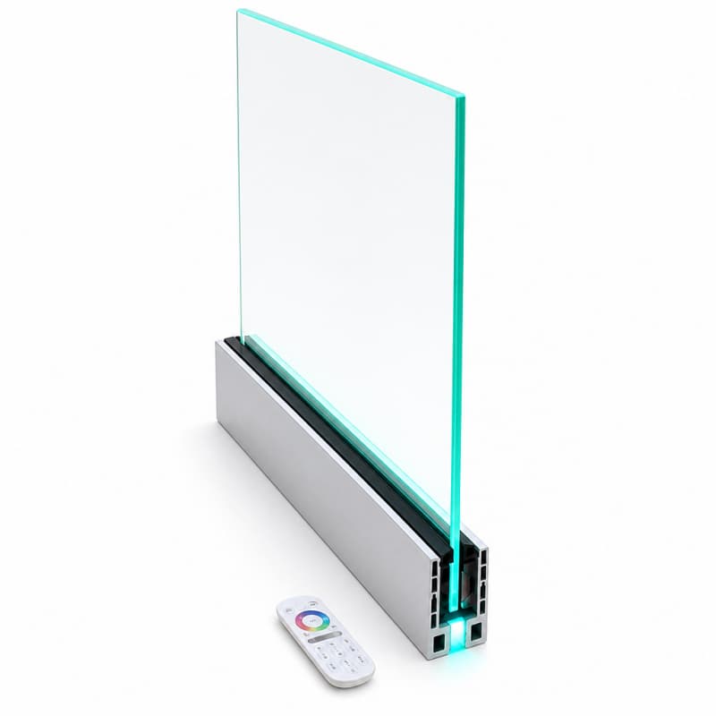Custom 12-20mm Glass LED Railing Handrail